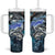 Striped Bass Fishing Tumbler With Handle Bold Ocean Angler Design - Wonder Print Shop