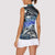 Striped Bass Fishing Women Sleeveless Polo Shirt Bold Ocean Angler Design - Wonder Print Shop