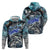 Striped Bass Fishing Zip Hoodie Bold Ocean Angler Design - Wonder Print Shop