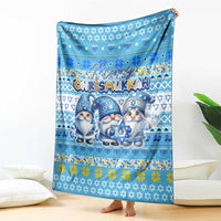 Merry Chrismukkah Blanket Jewish Christmas Gnomes and Menorahs - Wonder Print Shop