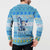 Merry Chrismukkah Button Sweatshirt Jewish Christmas Gnomes and Menorahs - Wonder Print Shop
