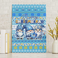 Merry Chrismukkah Canvas Wall Art Jewish Christmas Gnomes and Menorahs - Wonder Print Shop