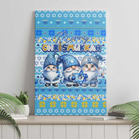 Merry Chrismukkah Canvas Wall Art Jewish Christmas Gnomes and Menorahs - Wonder Print Shop