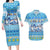 Merry Chrismukkah Couples Matching Long Sleeve Bodycon Dress and Hawaiian Shirt Jewish Christmas Gnomes and Menorahs - Wonder Print Shop