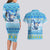 Merry Chrismukkah Couples Matching Long Sleeve Bodycon Dress and Hawaiian Shirt Jewish Christmas Gnomes and Menorahs - Wonder Print Shop