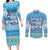 Merry Chrismukkah Couples Matching Long Sleeve Bodycon Dress and Long Sleeve Button Shirt Jewish Christmas Gnomes and Menorahs - Wonder Print Shop