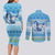 Merry Chrismukkah Couples Matching Long Sleeve Bodycon Dress and Long Sleeve Button Shirt Jewish Christmas Gnomes and Menorahs - Wonder Print Shop