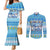 Merry Chrismukkah Couples Matching Mermaid Dress and Long Sleeve Button Shirt Jewish Christmas Gnomes and Menorahs - Wonder Print Shop