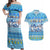 Merry Chrismukkah Couples Matching Off Shoulder Maxi Dress and Hawaiian Shirt Jewish Christmas Gnomes and Menorahs - Wonder Print Shop