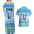 Merry Chrismukkah Couples Matching Off Shoulder Maxi Dress and Hawaiian Shirt Jewish Christmas Gnomes and Menorahs - Wonder Print Shop