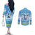 Merry Chrismukkah Couples Matching Off The Shoulder Long Sleeve Dress and Long Sleeve Button Shirt Jewish Christmas Gnomes and Menorahs - Wonder Print Shop