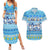 Merry Chrismukkah Couples Matching Summer Maxi Dress and Hawaiian Shirt Jewish Christmas Gnomes and Menorahs - Wonder Print Shop