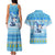 Merry Chrismukkah Couples Matching Tank Maxi Dress and Hawaiian Shirt Jewish Christmas Gnomes and Menorahs - Wonder Print Shop