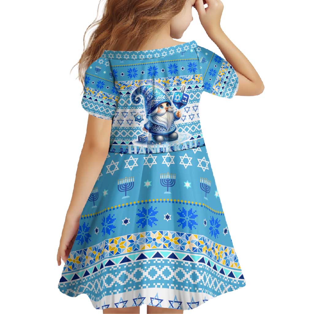 Merry Chrismukkah Family Matching Long Sleeve Bodycon Dress and Hawaiian Shirt Jewish Christmas Gnomes and Menorahs - Wonder Print Shop