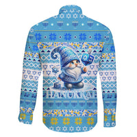 Merry Chrismukkah Family Matching Long Sleeve Bodycon Dress and Hawaiian Shirt Jewish Christmas Gnomes and Menorahs - Wonder Print Shop