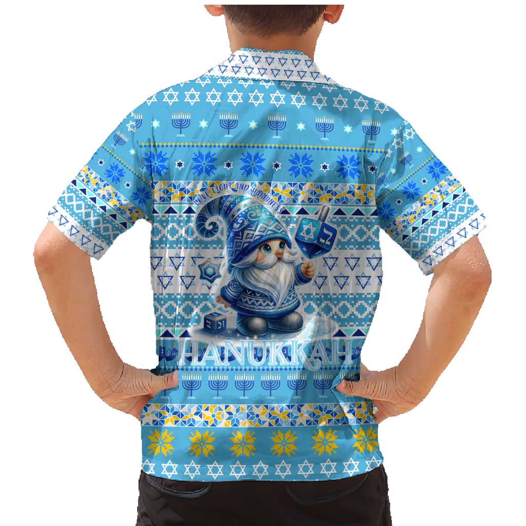 Merry Chrismukkah Family Matching Mermaid Dress and Hawaiian Shirt Jewish Christmas Gnomes and Menorahs - Wonder Print Shop