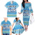 Merry Chrismukkah Family Matching Off The Shoulder Long Sleeve Dress and Hawaiian Shirt Jewish Christmas Gnomes and Menorahs - Wonder Print Shop
