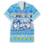 Merry Chrismukkah Family Matching Off The Shoulder Long Sleeve Dress and Hawaiian Shirt Jewish Christmas Gnomes and Menorahs - Wonder Print Shop
