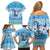 Merry Chrismukkah Family Matching Off Shoulder Short Dress and Hawaiian Shirt Jewish Christmas Gnomes and Menorahs - Wonder Print Shop