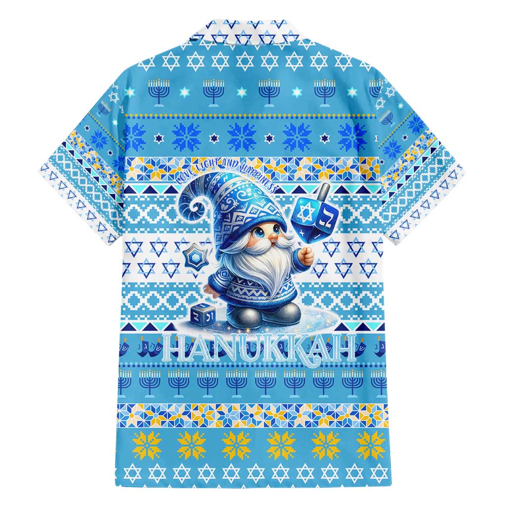 Merry Chrismukkah Family Matching Short Sleeve Bodycon Dress and Hawaiian Shirt Jewish Christmas Gnomes and Menorahs - Wonder Print Shop