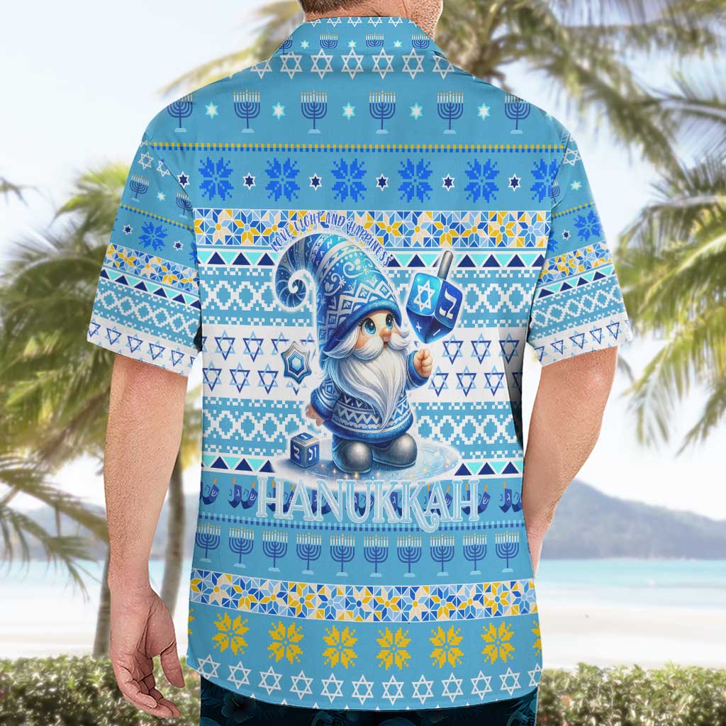 Merry Chrismukkah Hawaiian Shirt Jewish Christmas Gnomes and Menorahs - Wonder Print Shop