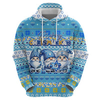Merry Chrismukkah Hoodie Jewish Christmas Gnomes and Menorahs - Wonder Print Shop