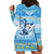 Merry Chrismukkah Hoodie Dress Jewish Christmas Gnomes and Menorahs - Wonder Print Shop