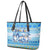 Merry Chrismukkah Leather Tote Bag Jewish Christmas Gnomes and Menorahs - Wonder Print Shop