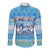Merry Chrismukkah Long Sleeve Button Shirt Jewish Christmas Gnomes and Menorahs - Wonder Print Shop