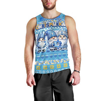 Merry Chrismukkah Men Tank Top Jewish Christmas Gnomes and Menorahs - Wonder Print Shop