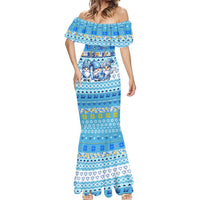 Merry Chrismukkah Mermaid Dress Jewish Christmas Gnomes and Menorahs - Wonder Print Shop