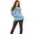 Merry Chrismukkah Off Shoulder Sweater Jewish Christmas Gnomes and Menorahs - Wonder Print Shop