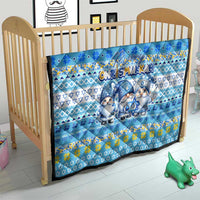Merry Chrismukkah Quilt Jewish Christmas Gnomes and Menorahs - Wonder Print Shop