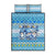 Merry Chrismukkah Quilt Bed Set Jewish Christmas Gnomes and Menorahs - Wonder Print Shop