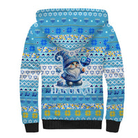 Merry Chrismukkah Sherpa Hoodie Jewish Christmas Gnomes and Menorahs - Wonder Print Shop