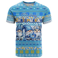 Merry Chrismukkah T Shirt Jewish Christmas Gnomes and Menorahs - Wonder Print Shop
