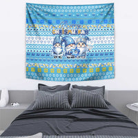 Merry Chrismukkah Tapestry Jewish Christmas Gnomes and Menorahs - Wonder Print Shop