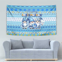 Merry Chrismukkah Tapestry Jewish Christmas Gnomes and Menorahs - Wonder Print Shop