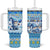Merry Chrismukkah Tumbler With Handle Jewish Christmas Gnomes and Menorahs - Wonder Print Shop