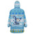 Merry Chrismukkah Wearable Blanket Hoodie Jewish Christmas Gnomes and Menorahs - Wonder Print Shop