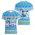 Merry Chrismukkah Women V-Neck T-Shirt Jewish Christmas Gnomes and Menorahs - Wonder Print Shop