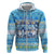 Merry Chrismukkah Zip Hoodie Jewish Christmas Gnomes and Menorahs - Wonder Print Shop