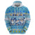 Merry Chrismukkah Zip Hoodie Jewish Christmas Gnomes and Menorahs - Wonder Print Shop