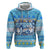 Merry Chrismukkah Zip Hoodie Jewish Christmas Gnomes and Menorahs - Wonder Print Shop