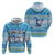 Merry Chrismukkah Zip Hoodie Jewish Christmas Gnomes and Menorahs - Wonder Print Shop