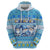 Merry Chrismukkah Zip Hoodie Jewish Christmas Gnomes and Menorahs - Wonder Print Shop