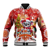 Koality Christmas Baseball Jacket Cute Aussie Koala Holiday - Wonder Print Shop