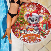 Koality Christmas Beach Blanket Cute Aussie Koala Holiday - Wonder Print Shop