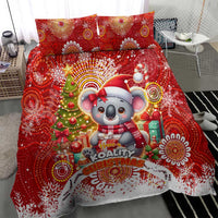 Koality Christmas Bedding Set Cute Aussie Koala Holiday - Wonder Print Shop