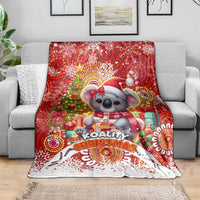 Koality Christmas Blanket Cute Aussie Koala Holiday - Wonder Print Shop